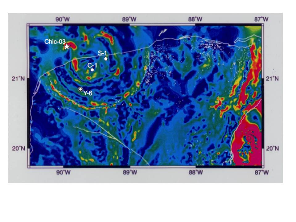 Chicxulub Horizontal Gradient-Chicx03A borehole